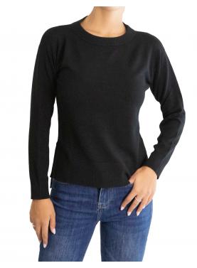 Maglia girocollo tinta unita